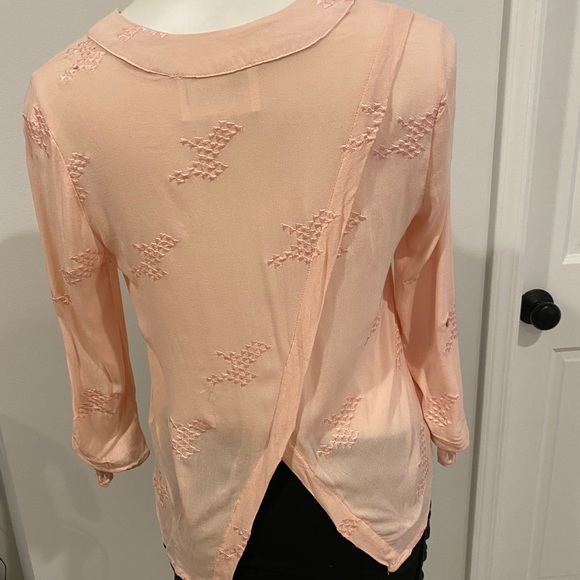 AliceBlue Small Light Pink Pull Over Blouse - Picture 5 of 8